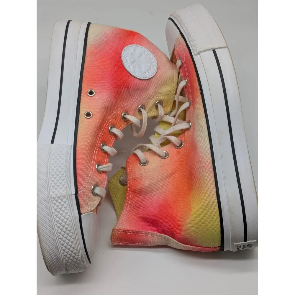 Converse Chuck Taylor All Star Lift Platform Hi Sunset Tie Dye Women's 10.5